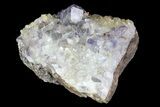 Pale Blue Fluorite Crystals with Quartz - China #84775-2